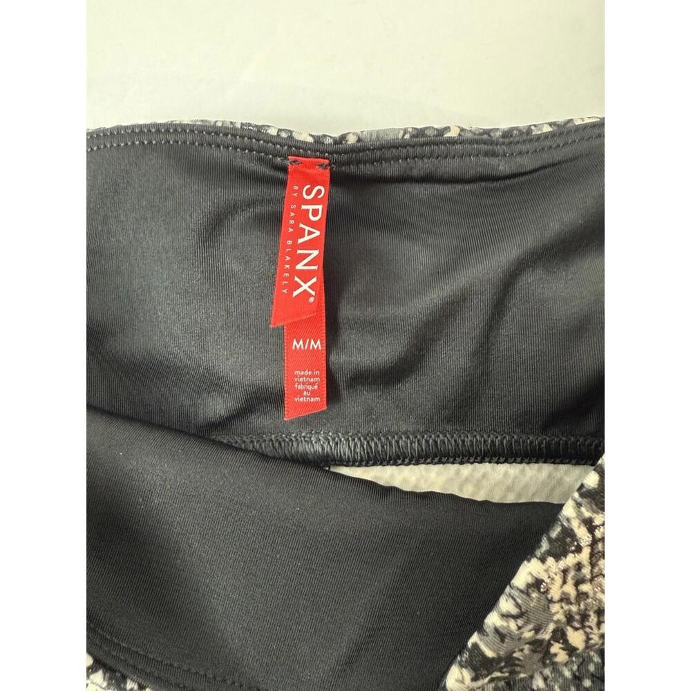 Spanx Faux Leather‎ Snake Shine Leggings Size M Snakeskin Grey Snake Stretch - Picture 4 of 9